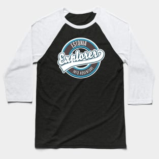 Estonia explorer into adventure. Baseball T-Shirt